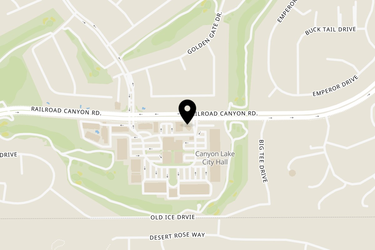 Map showing the location of Station No. 2 Pizza on 31574 Railroad Canyon Rd in Canyon Lake